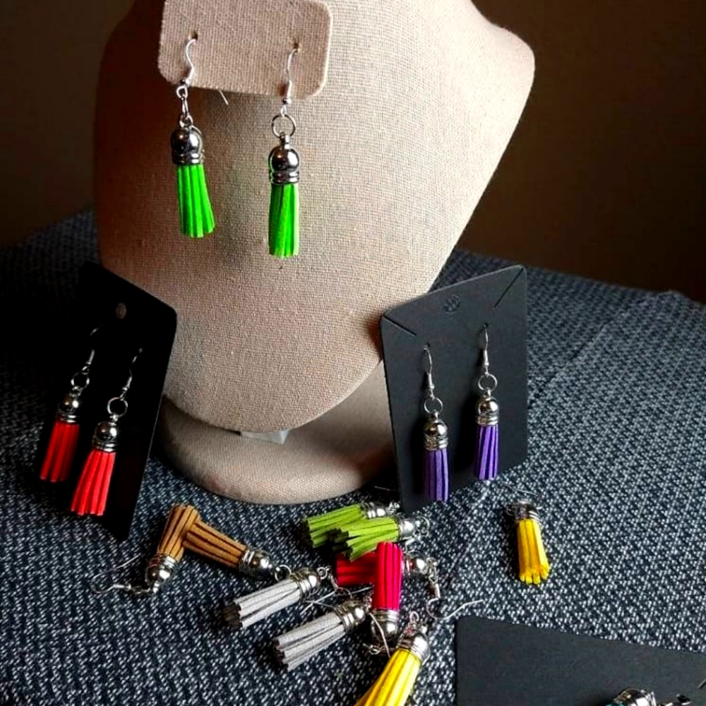 Jewelry, tassel earrings